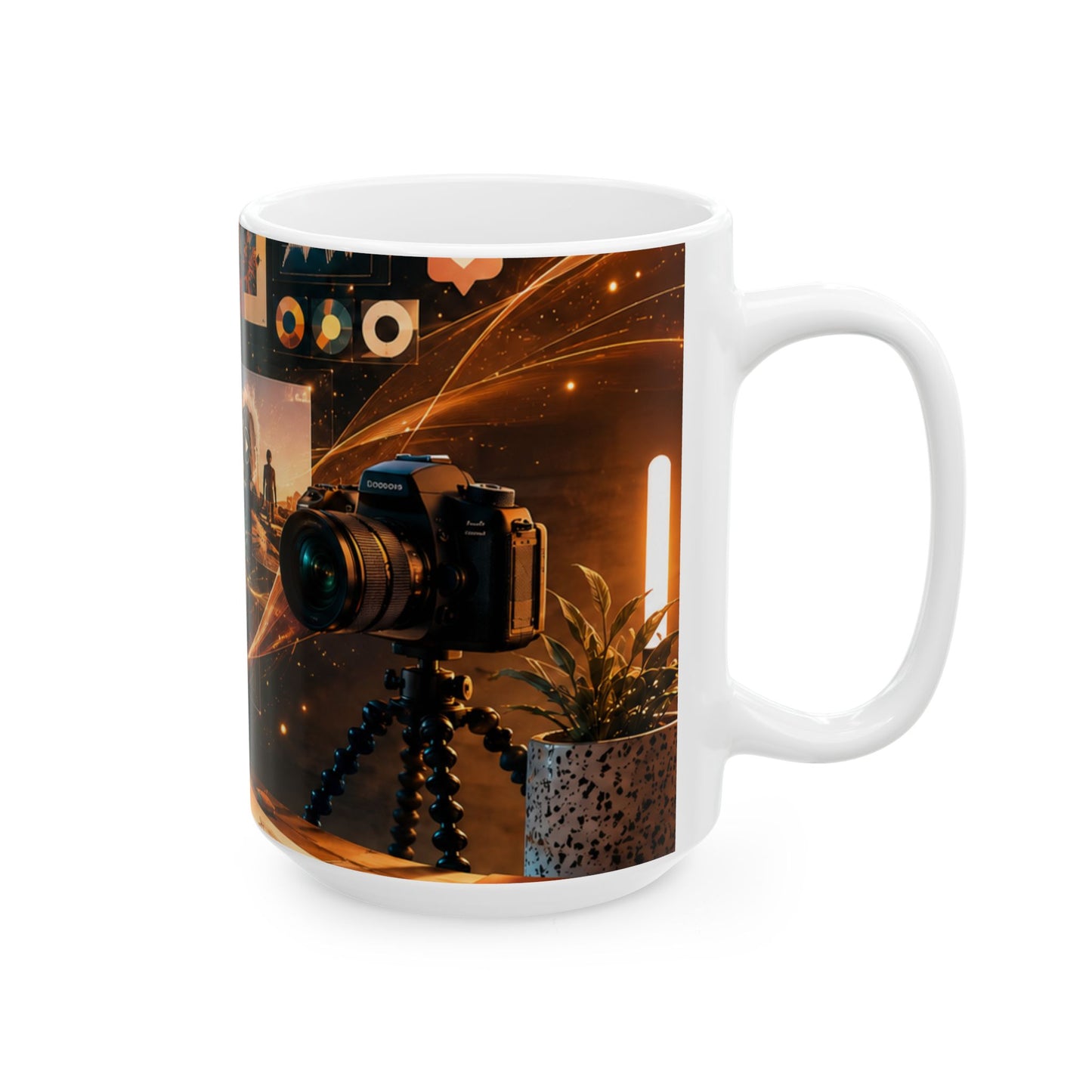 Max Fuega™ Creator Vision Ceramic Mug | Glossy Coffee & Tea Mug for Creators