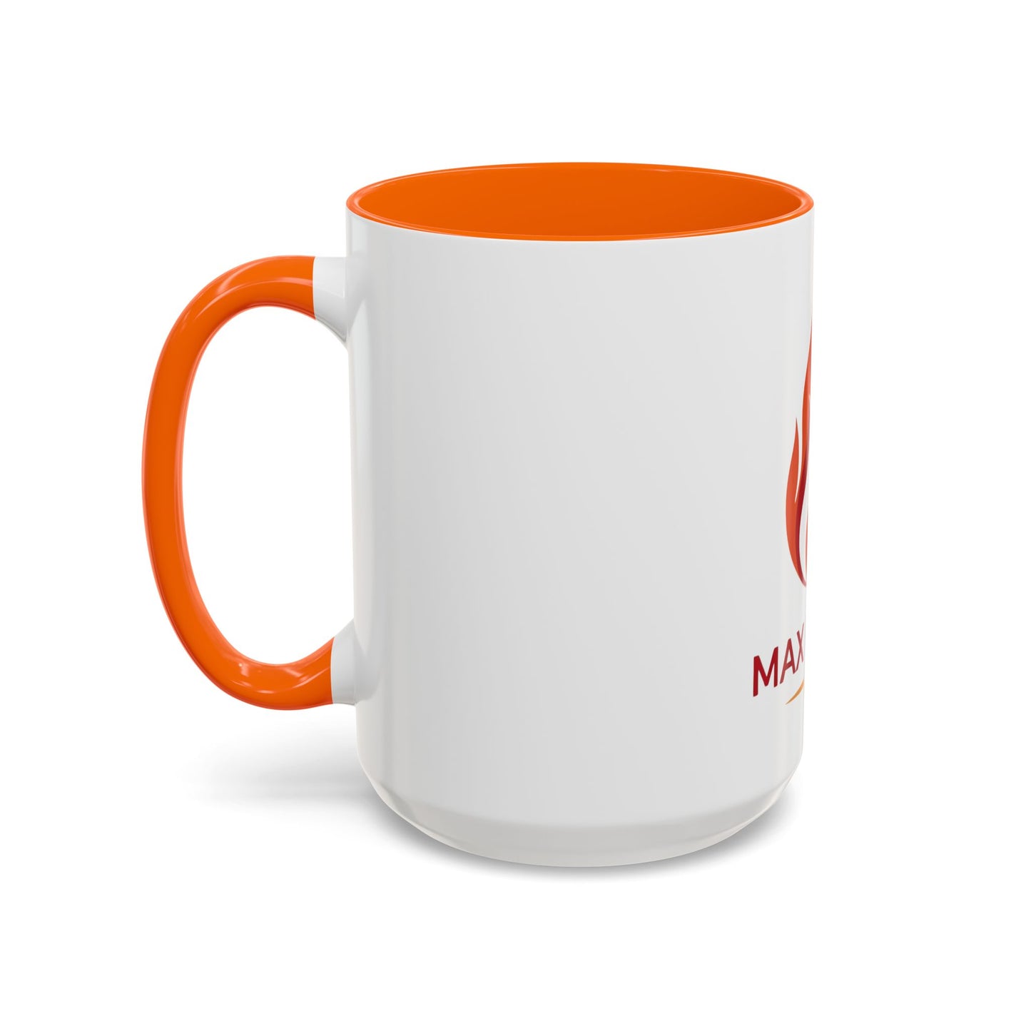 Max Fuega LLC Logo Accent Coffee Mug – Branded 11/15oz Ceramic