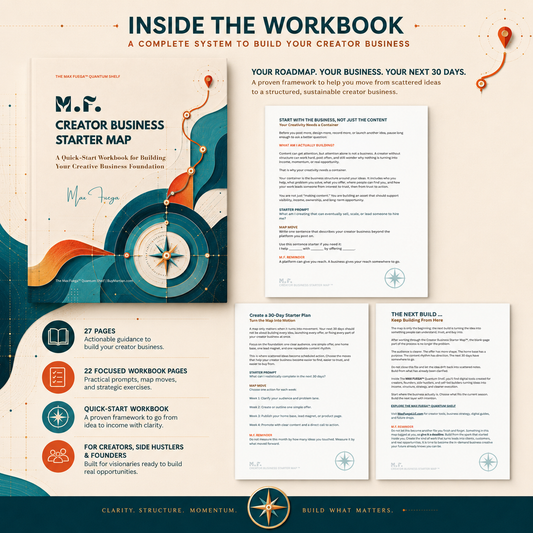 M.F. Creator Business Starter Map™ | 27-Page Quick-Start Workbook