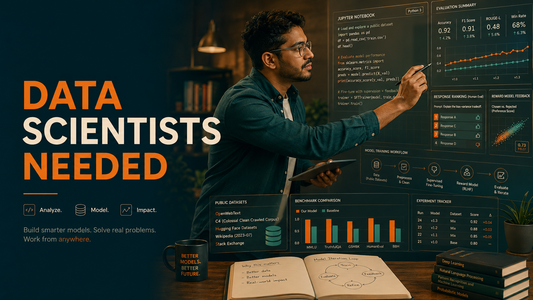 Data scientist using Python, public datasets, and AI evaluation workflows for a remote Turing contractor opportunity.