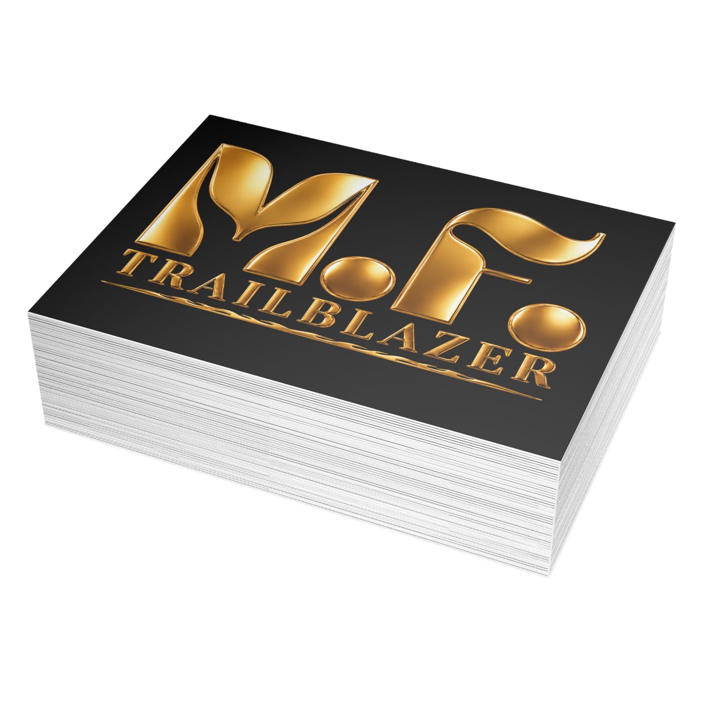 M.F. Trailblazer Luxe Recognition Card | Black & Gold Milestone Gift