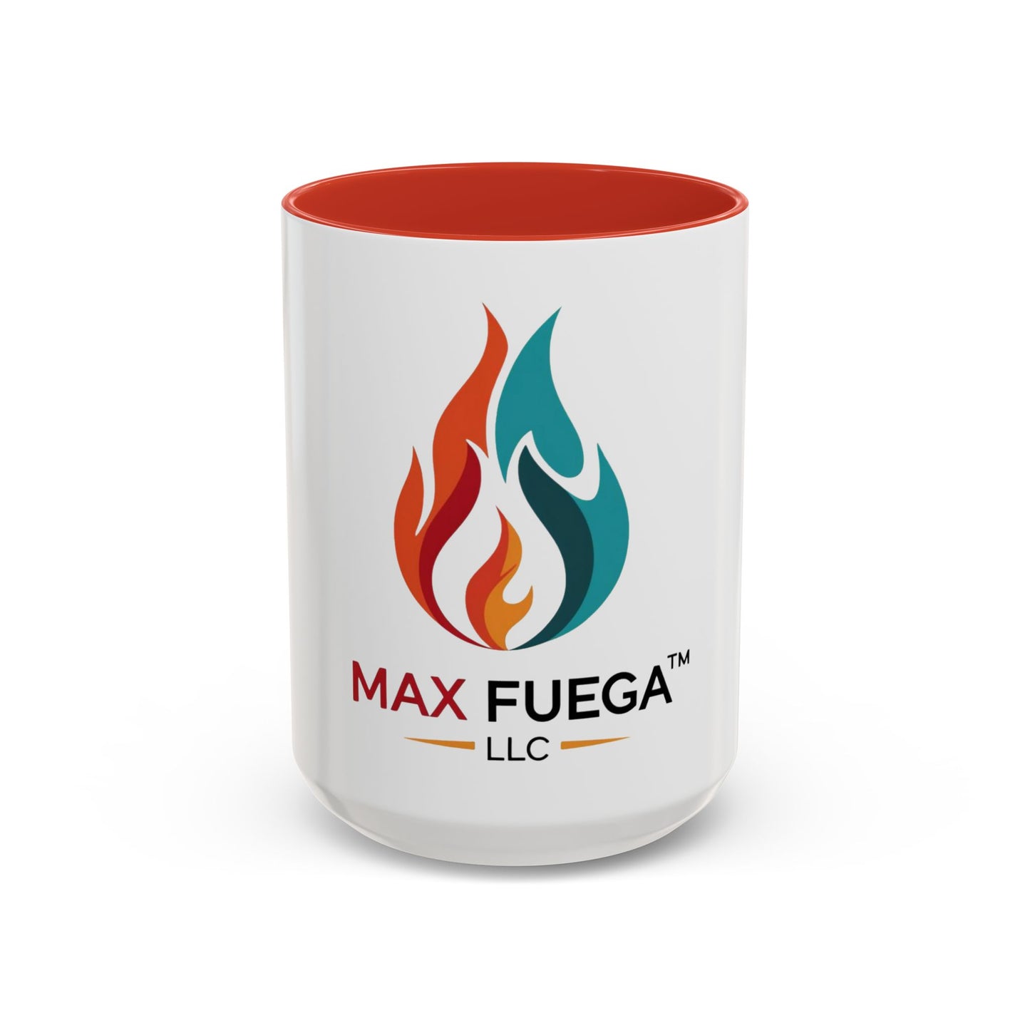 Max Fuega LLC Logo Accent Coffee Mug – Branded 11/15oz Ceramic