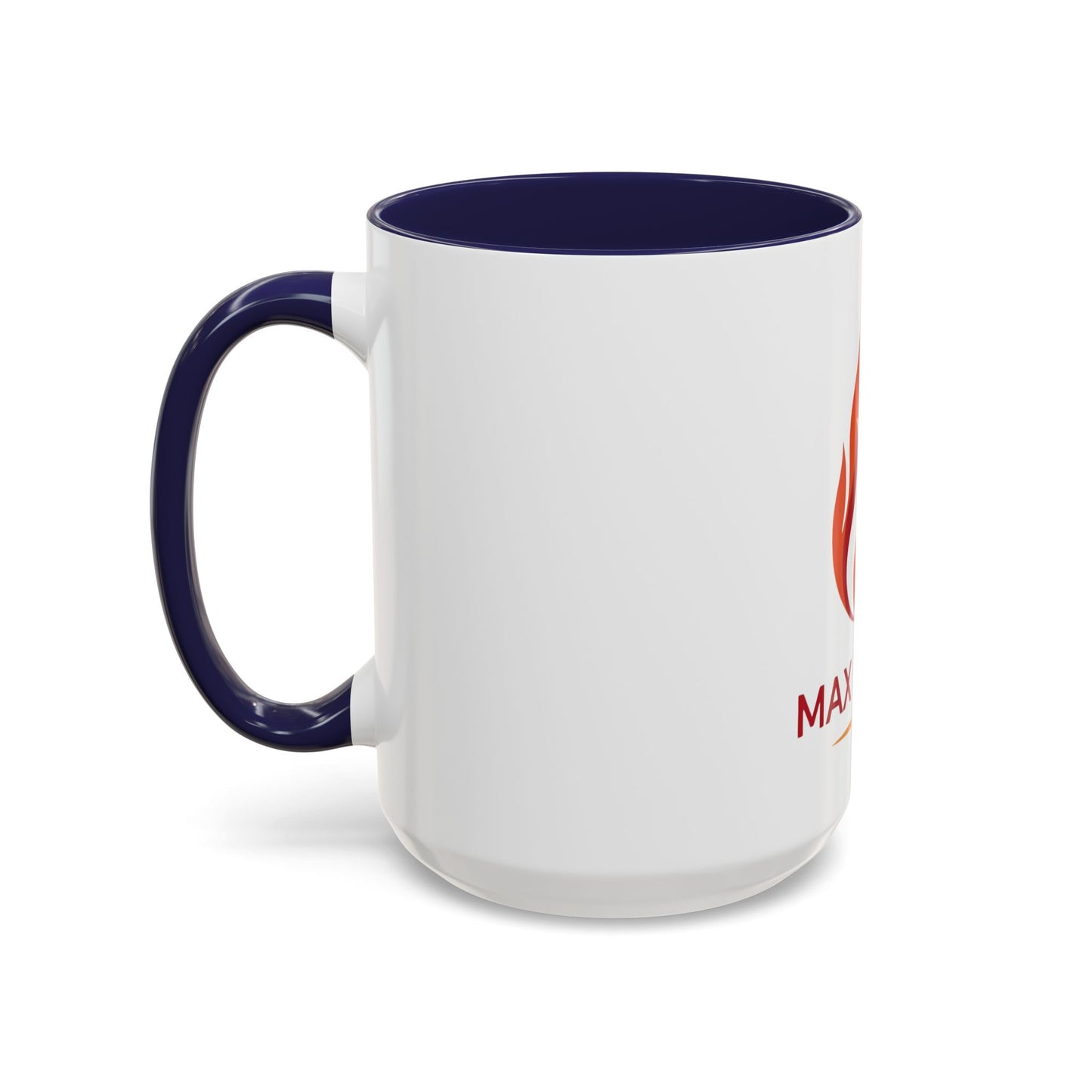 Max Fuega LLC Logo Accent Coffee Mug – Branded 11/15oz Ceramic