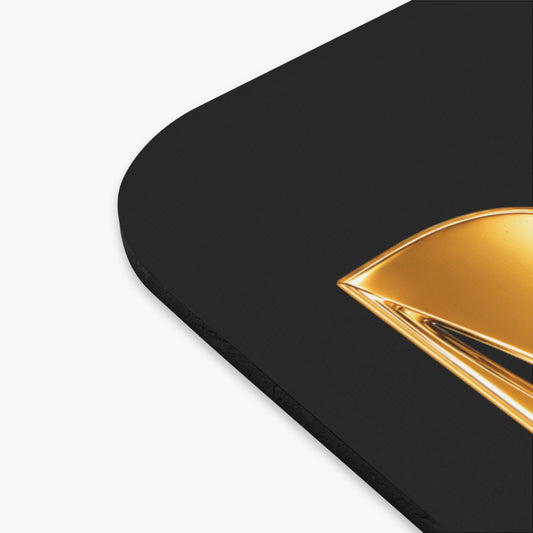 M.F. Trailblazer Gold Logo Mouse Pad | Sleek Black Desk Pad for Leaders & Professionals