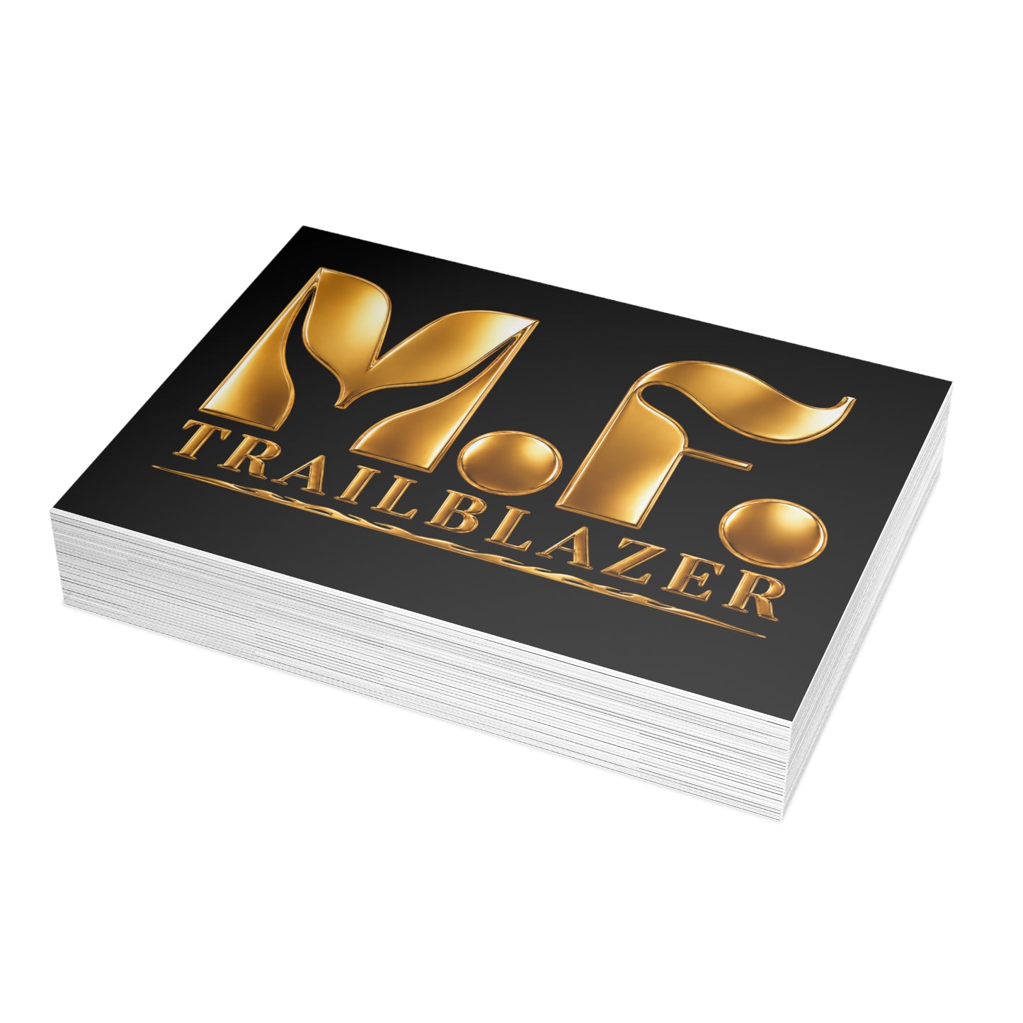 M.F. Trailblazer Luxe Recognition Card | Black & Gold Milestone Gift
