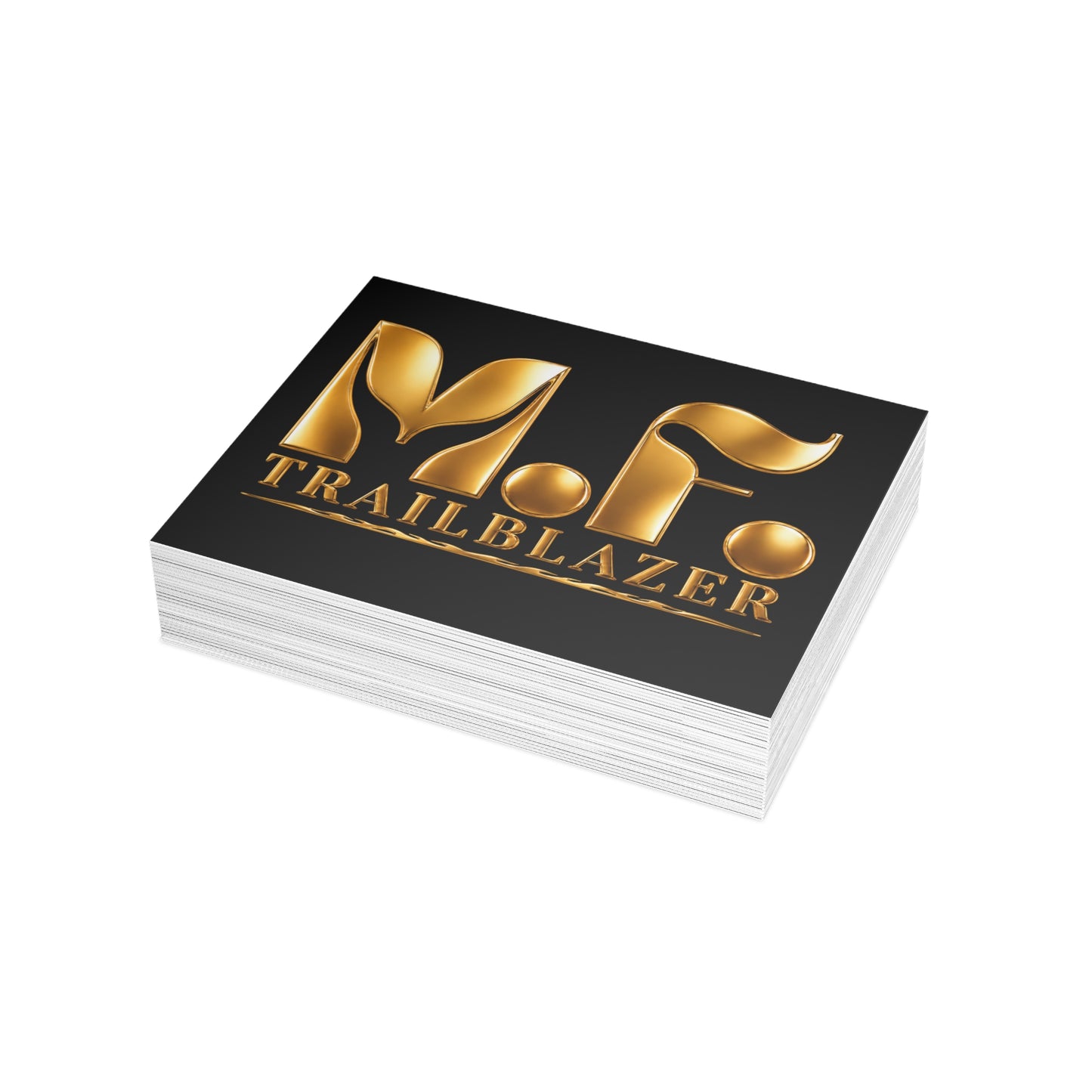 M.F. Trailblazer Luxe Recognition Card | Black & Gold Milestone Gift