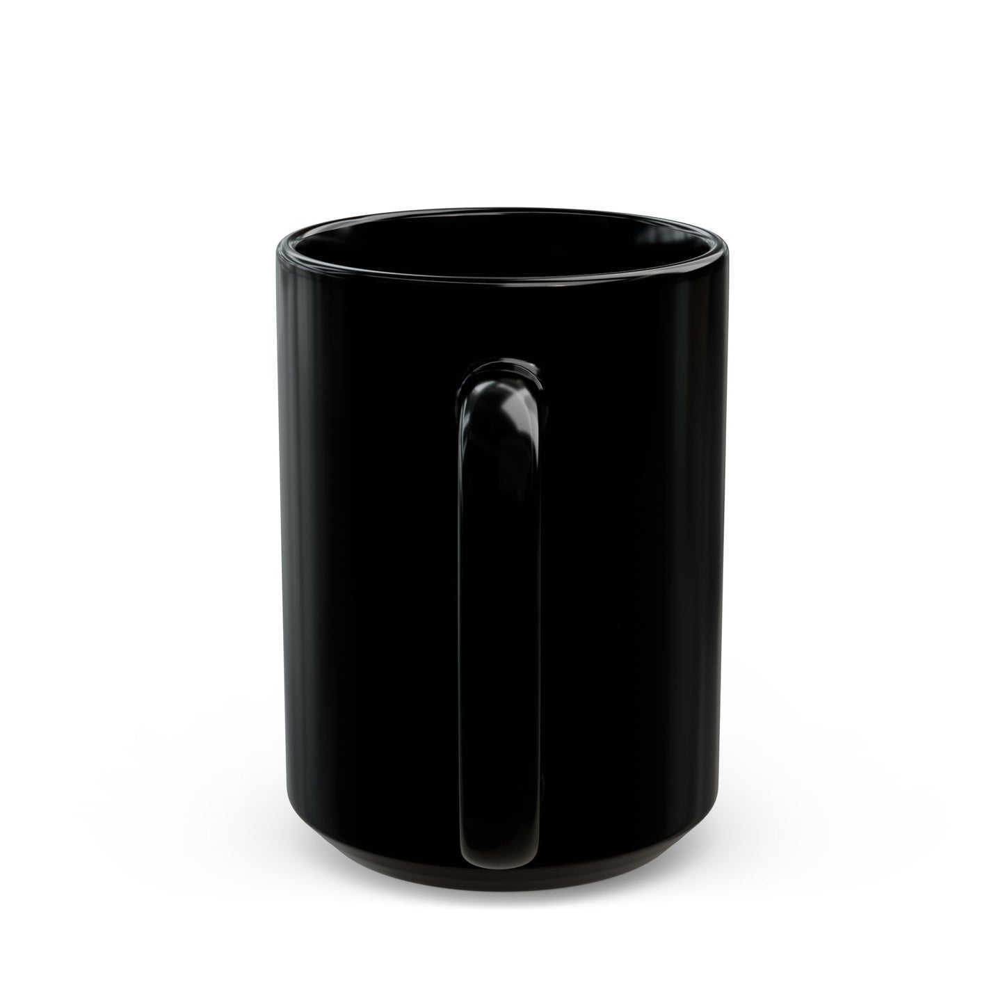 M.F. Trailblazer Gold Logo Black Mug | Glossy Ceramic Coffee Cup | 11oz / 15oz