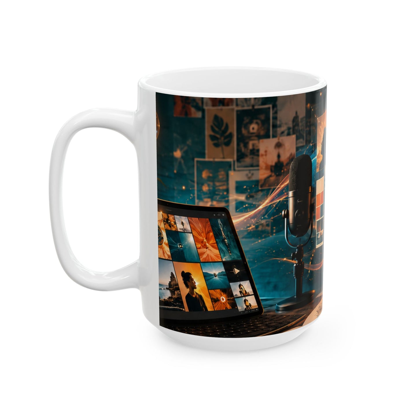 Max Fuega™ Creator Vision Ceramic Mug | Glossy Coffee & Tea Mug for Creators