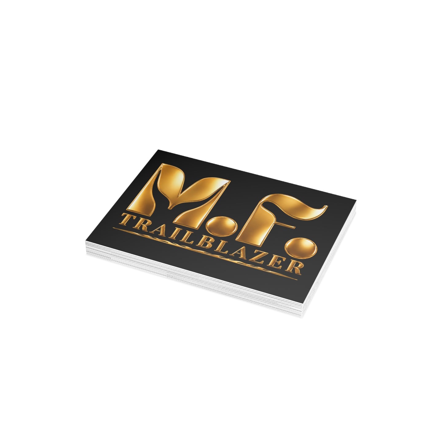 M.F. Trailblazer Luxe Recognition Card | Black & Gold Milestone Gift