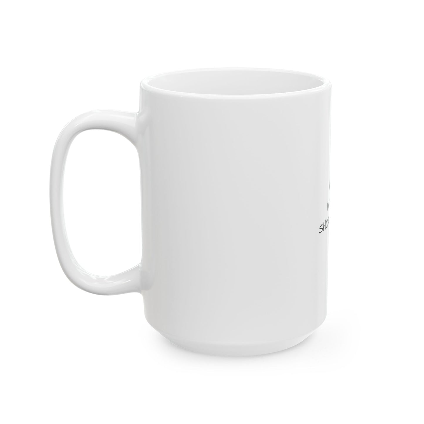 Custom Text Blank Ceramic Mug | Personalized 11oz or 15oz Coffee Cup