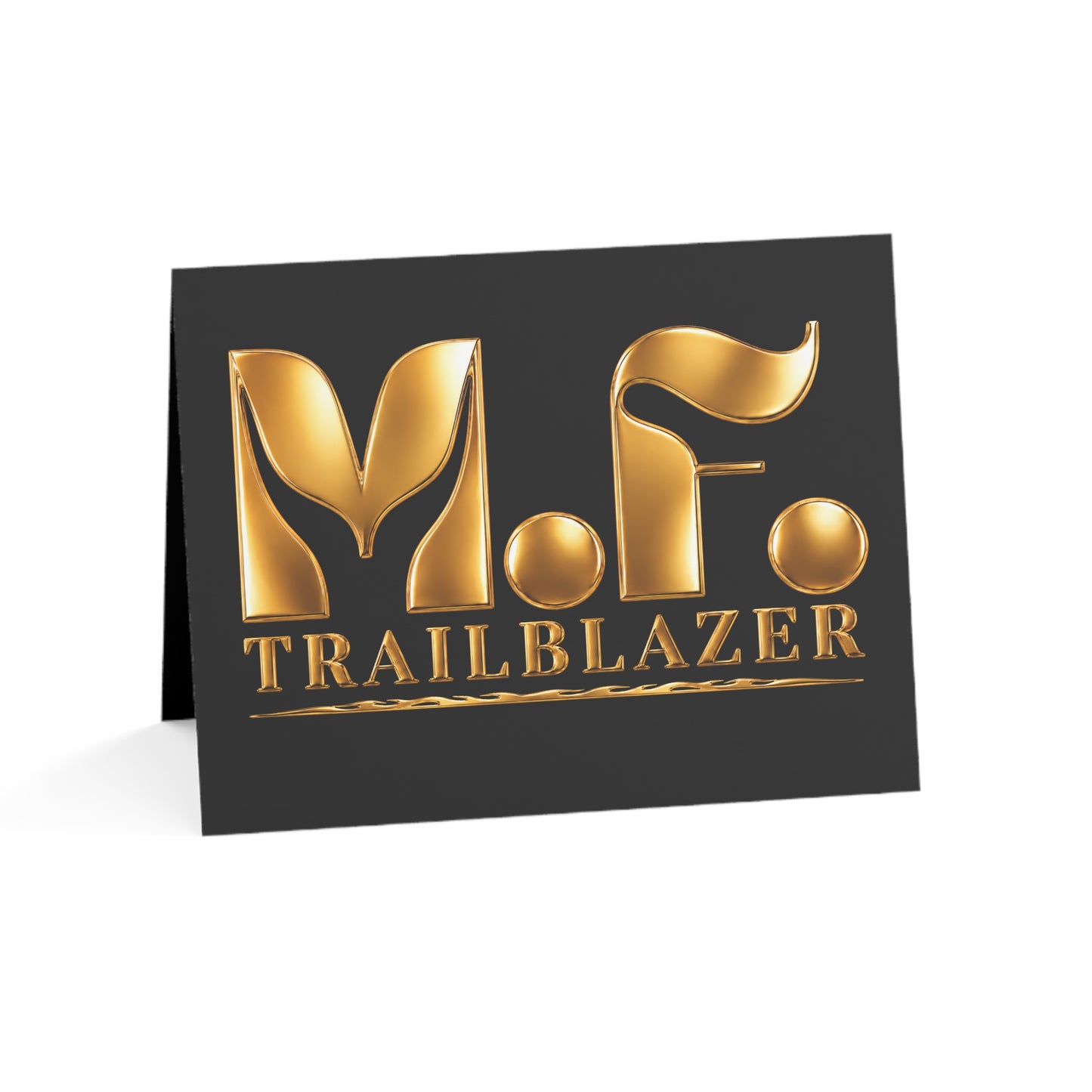 M.F. Trailblazer Luxe Recognition Card | Black & Gold Milestone Gift