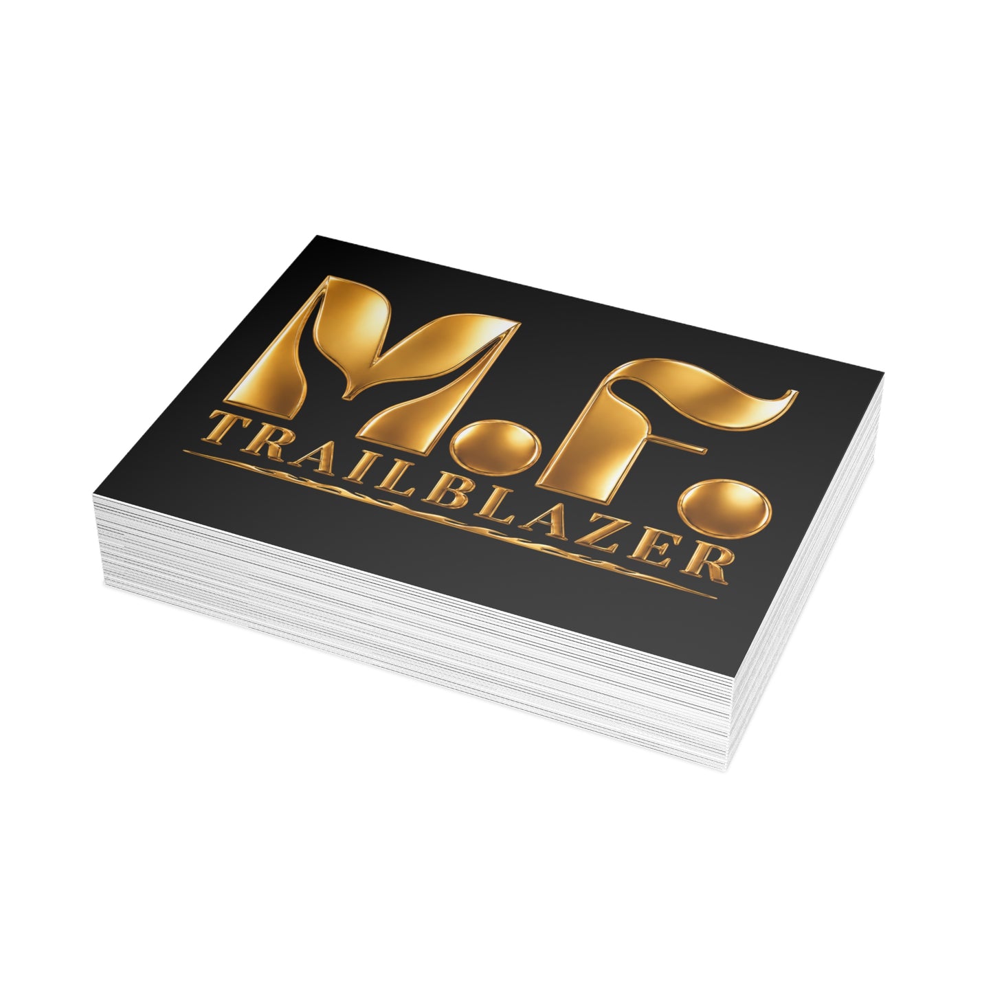 M.F. Trailblazer Luxe Recognition Card | Black & Gold Milestone Gift