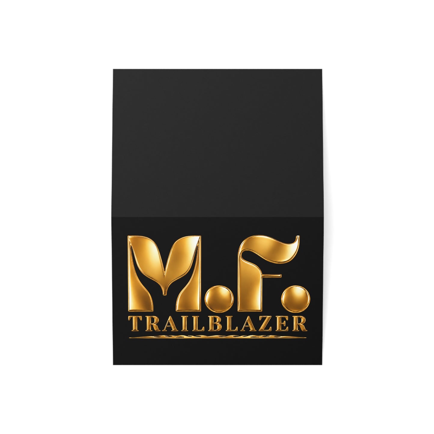 M.F. Trailblazer Luxe Recognition Card | Black & Gold Milestone Gift