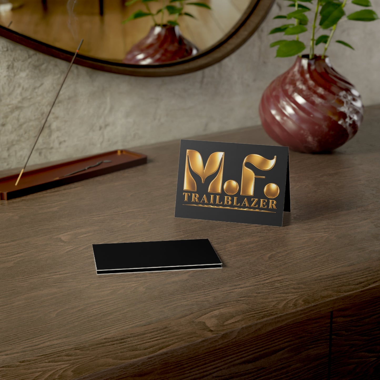 M.F. Trailblazer Luxe Recognition Card | Black & Gold Milestone Gift
