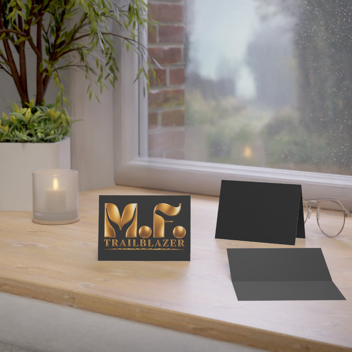 M.F. Trailblazer Luxe Recognition Card | Black & Gold Milestone Gift