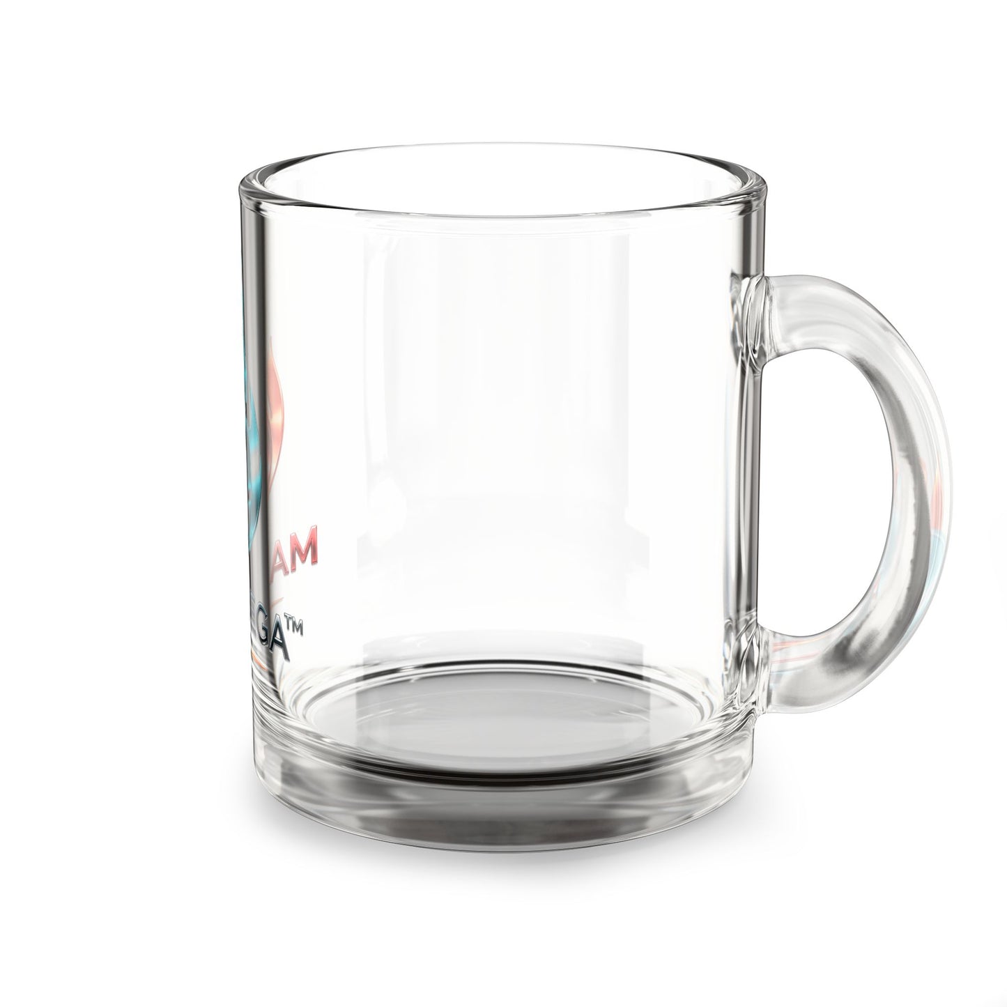 Max Fuega™ LLC 10oz Glass Cup | Coffee, Tea, Cocktail Flame Logo Mug