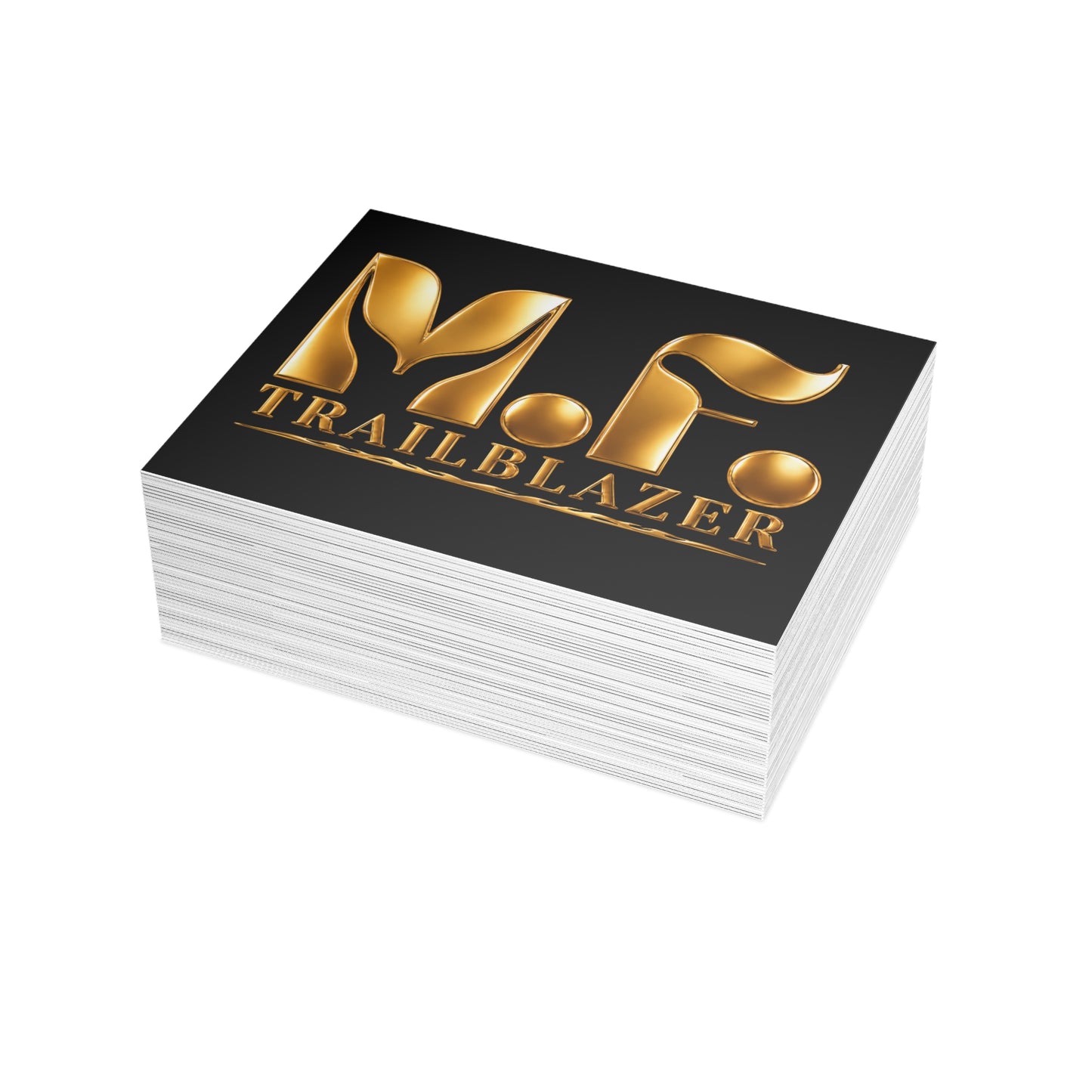 M.F. Trailblazer Luxe Recognition Card | Black & Gold Milestone Gift