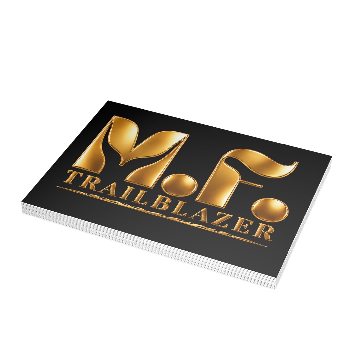 M.F. Trailblazer Luxe Recognition Card | Black & Gold Milestone Gift
