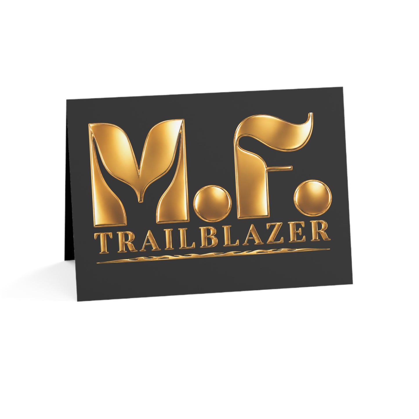 M.F. Trailblazer Luxe Recognition Card | Black & Gold Milestone Gift
