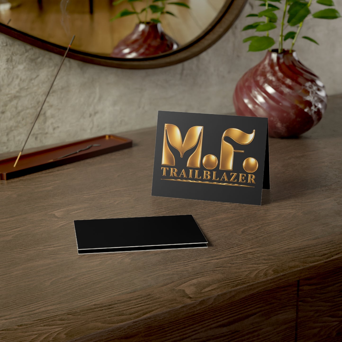 M.F. Trailblazer Luxe Recognition Card | Black & Gold Milestone Gift