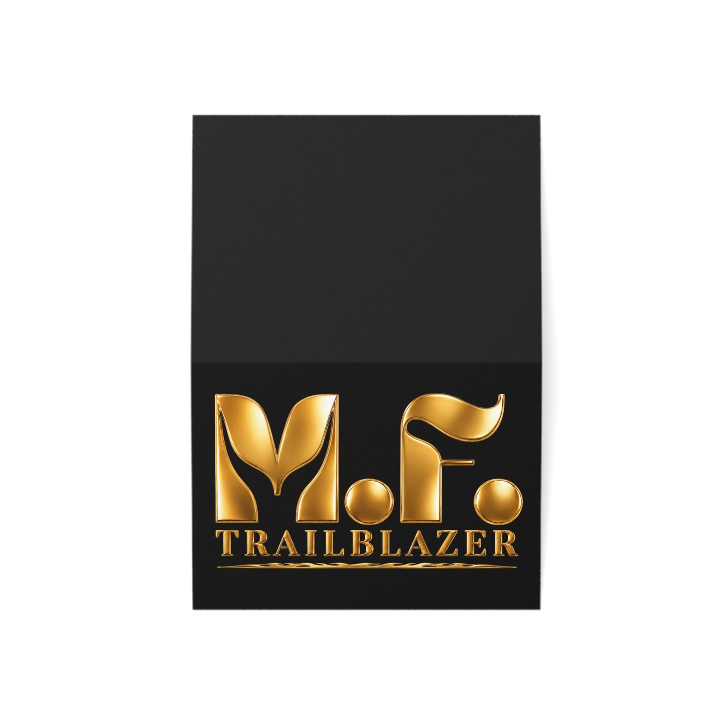 M.F. Trailblazer Luxe Recognition Card | Black & Gold Milestone Gift