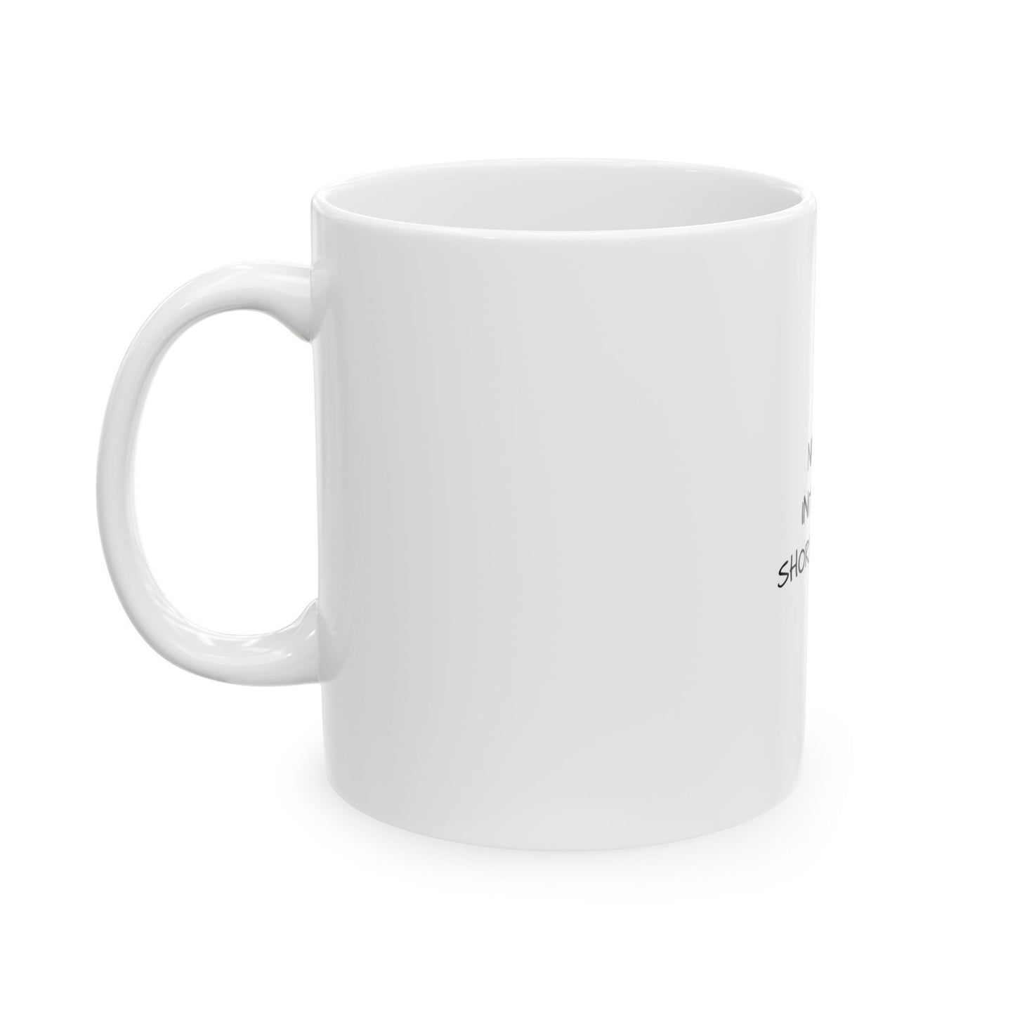 Custom Text Blank Ceramic Mug | Personalized 11oz or 15oz Coffee Cup