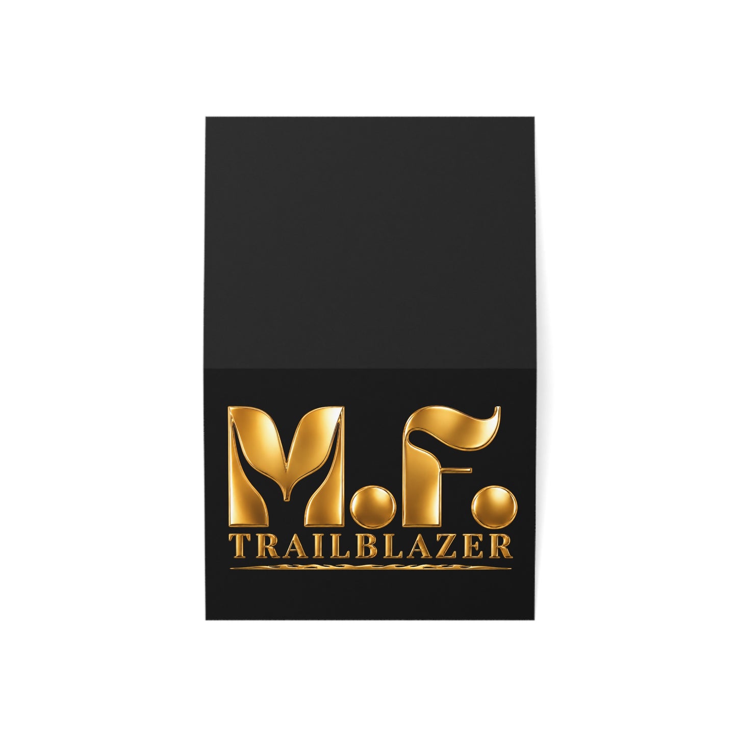 M.F. Trailblazer Luxe Recognition Card | Black & Gold Milestone Gift