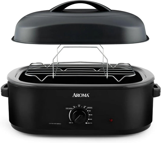 Aroma 18-Qt Electric Roaster Oven with High-Dome Lid | Office Events, Team Meals Catering