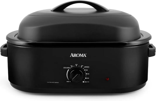 Aroma 18-Qt Electric Roaster Oven with High-Dome Lid | Office Events, Team Meals Catering