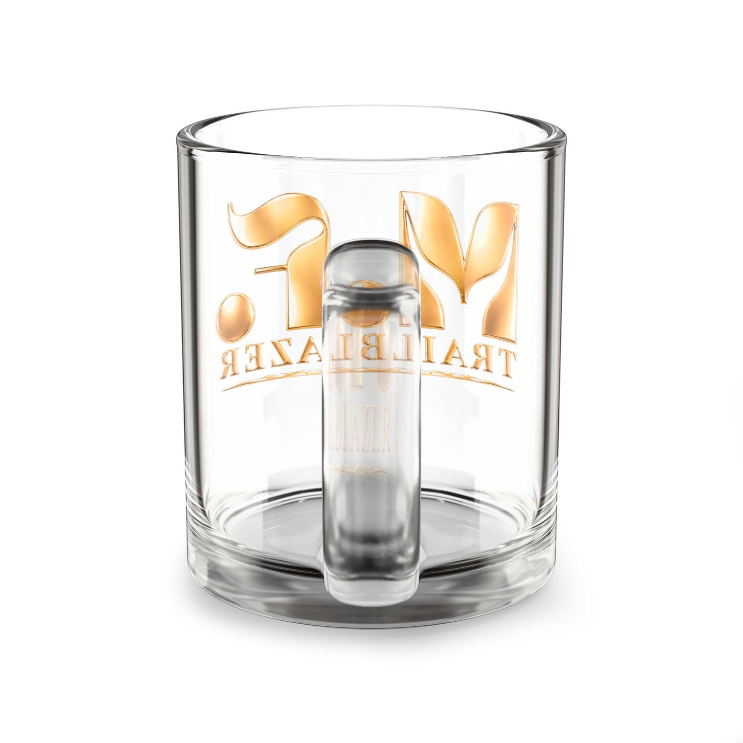 MF Trailblazer 10oz Glass Cup | Coffee, Tea, Cocktail Mug | Gold MF Logo