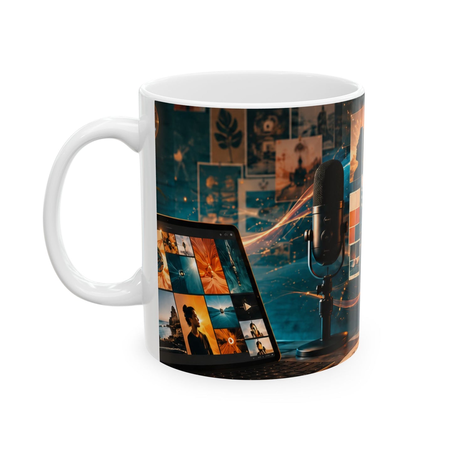 Max Fuega™ Creator Vision Ceramic Mug | Glossy Coffee & Tea Mug for Creators