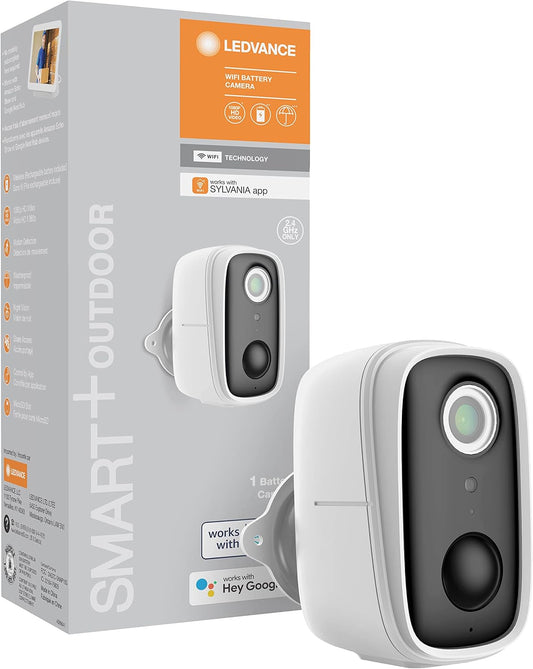 LEDVANCE SMART+ Outdoor WiFi Security Camera | Battery 1080p