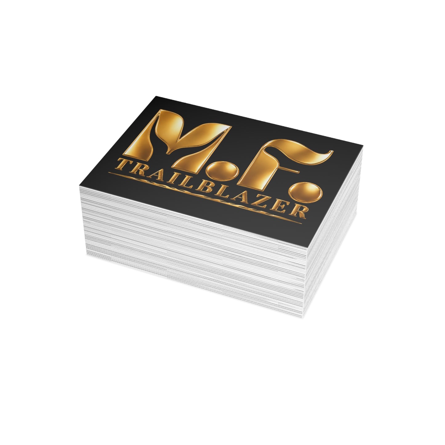 M.F. Trailblazer Luxe Recognition Card | Black & Gold Milestone Gift