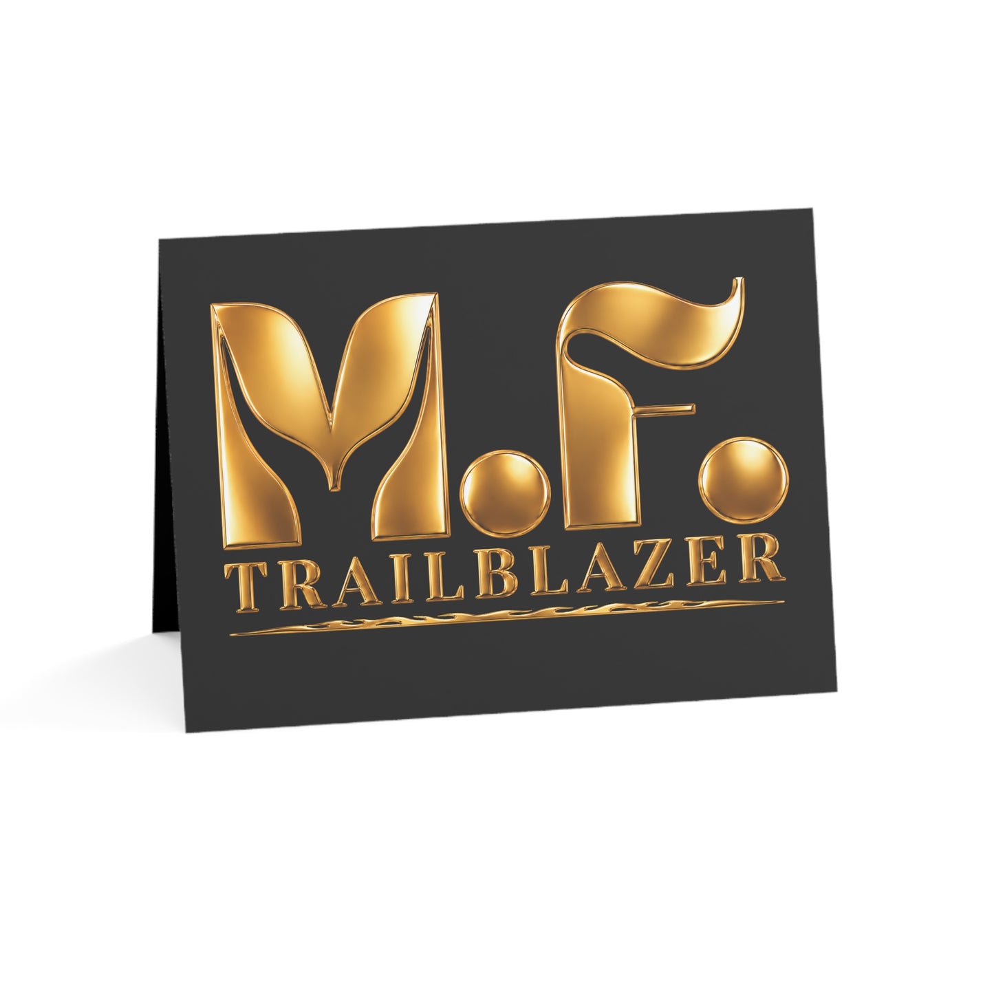 M.F. Trailblazer Luxe Recognition Card | Black & Gold Milestone Gift