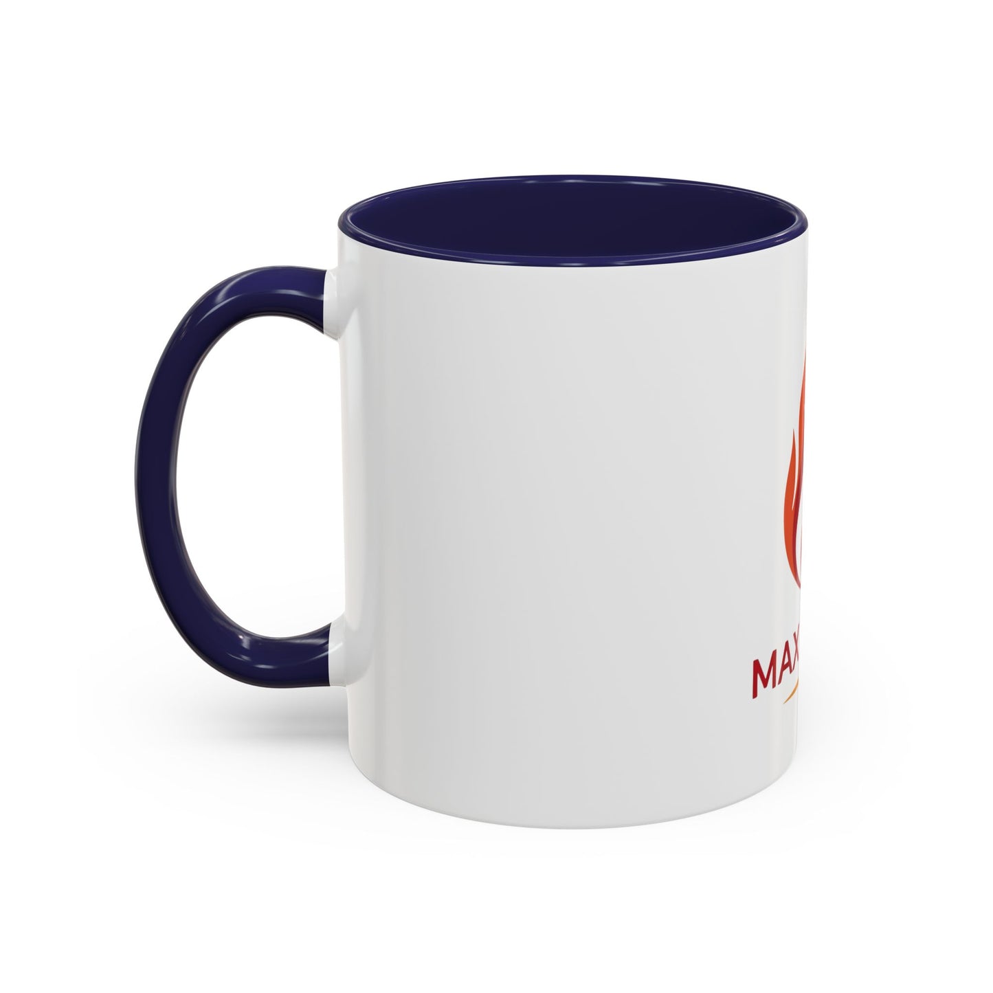 Max Fuega LLC Logo Accent Coffee Mug – Branded 11/15oz Ceramic
