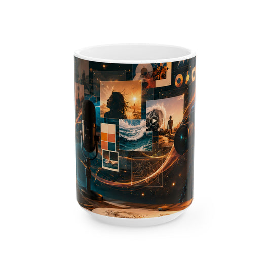 Max Fuega™ Creator Vision Ceramic Mug | Glossy Coffee & Tea Mug for Creators