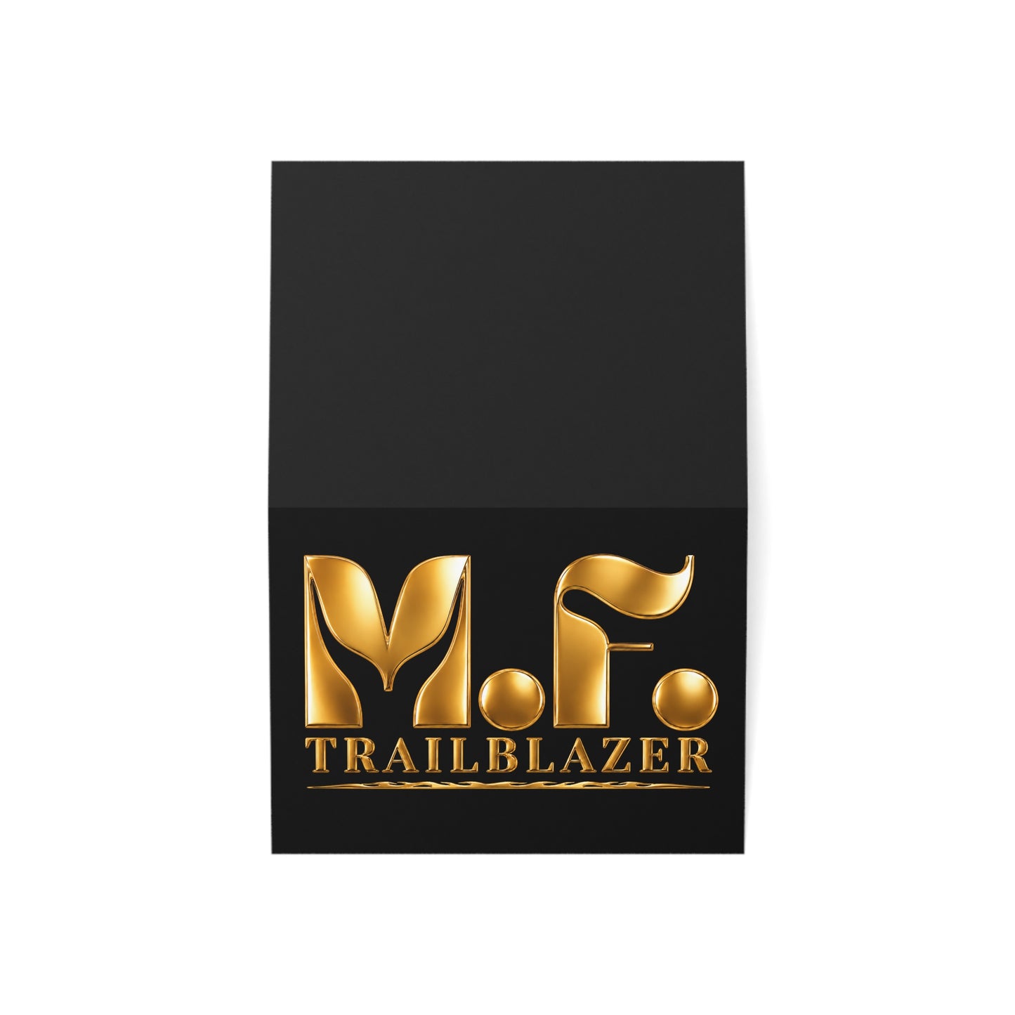 M.F. Trailblazer Luxe Recognition Card | Black & Gold Milestone Gift