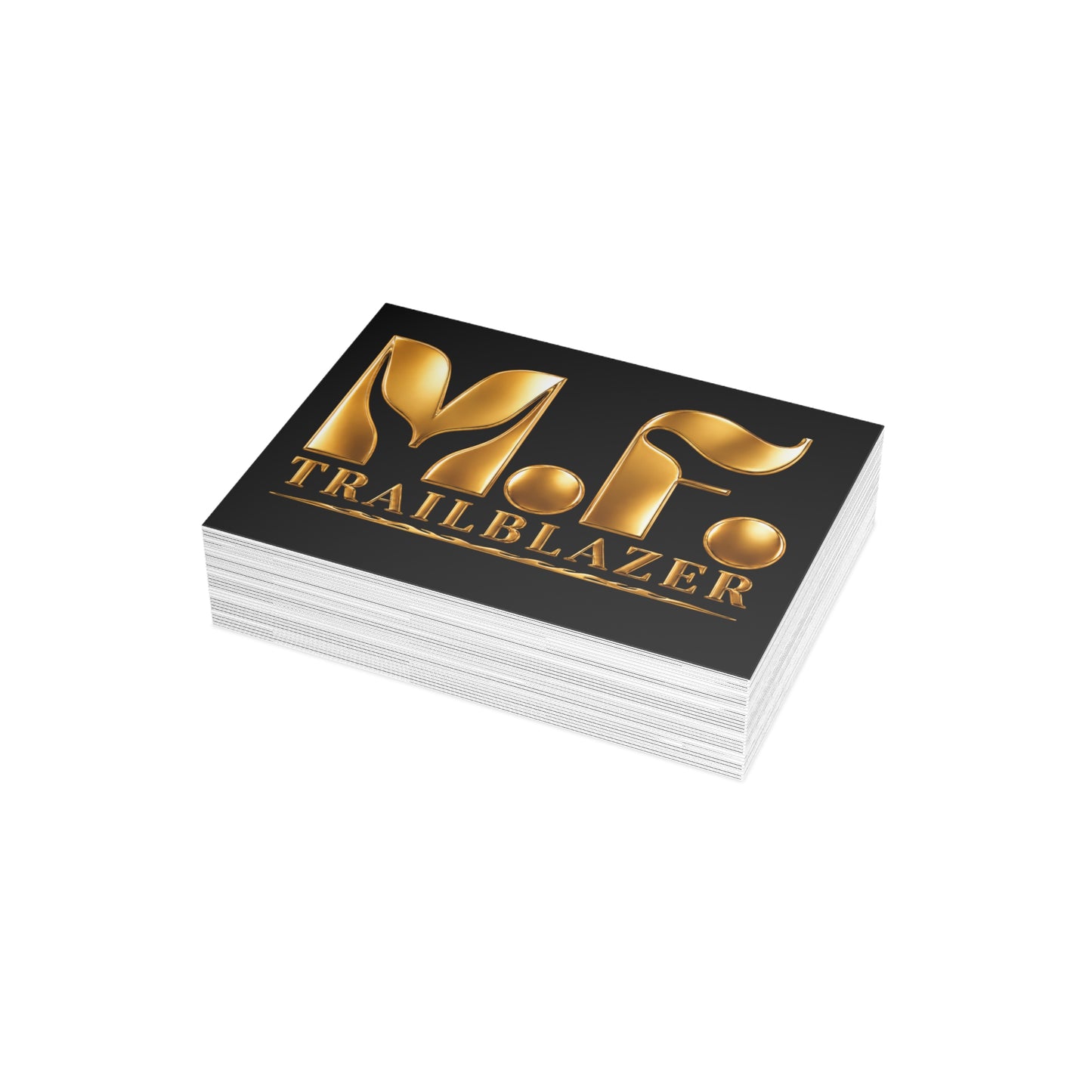 M.F. Trailblazer Luxe Recognition Card | Black & Gold Milestone Gift