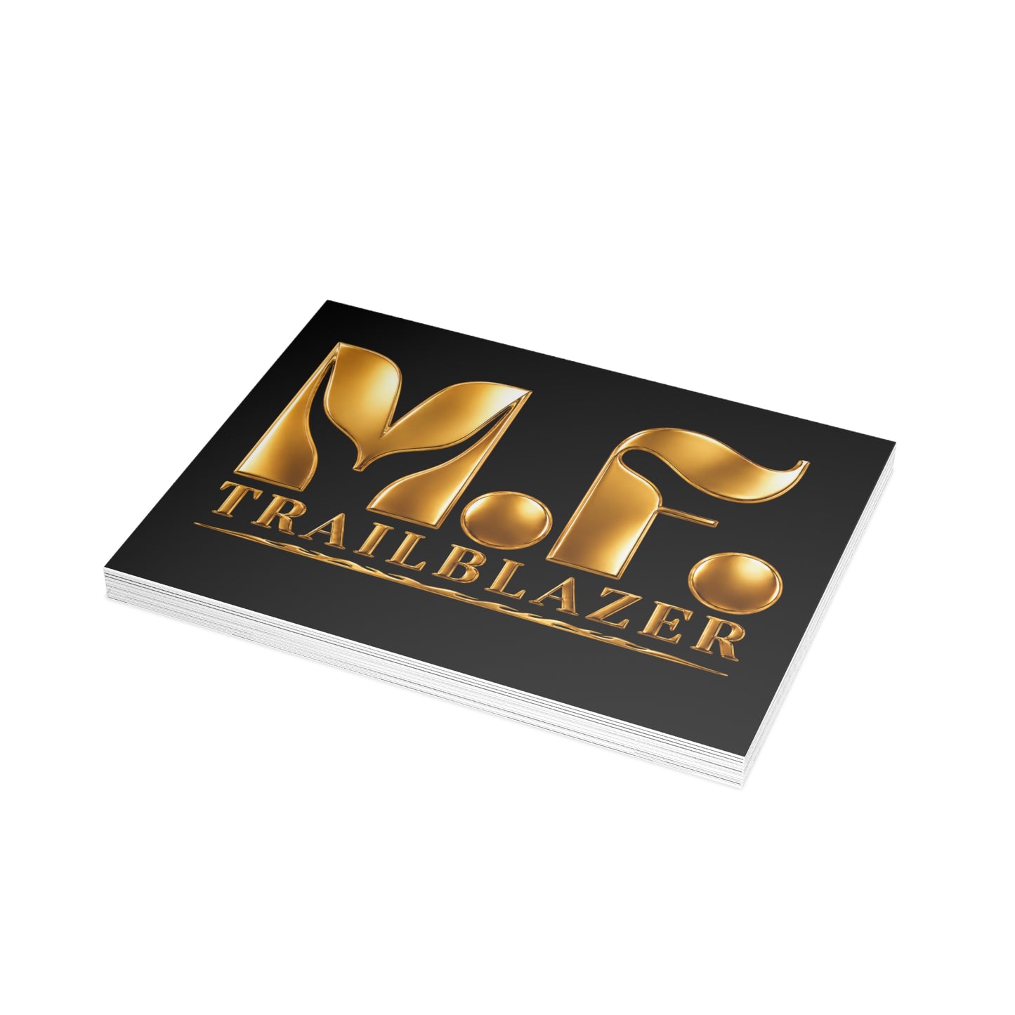 M.F. Trailblazer Luxe Recognition Card | Black & Gold Milestone Gift