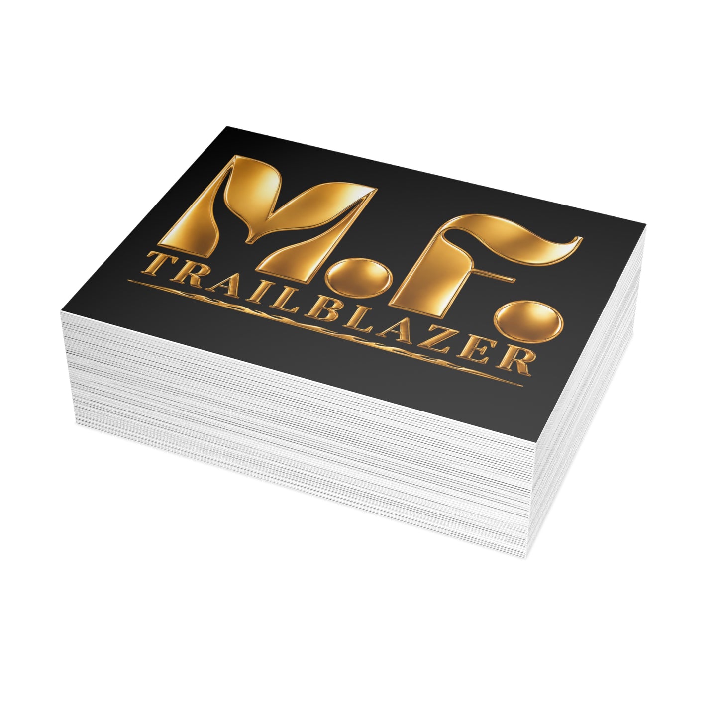 M.F. Trailblazer Luxe Recognition Card | Black & Gold Milestone Gift