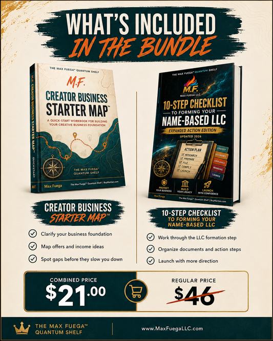 M.F. Creator-to-Business Starter Bundle™ | Creator Business Map + Name-Based LLC Action Guide