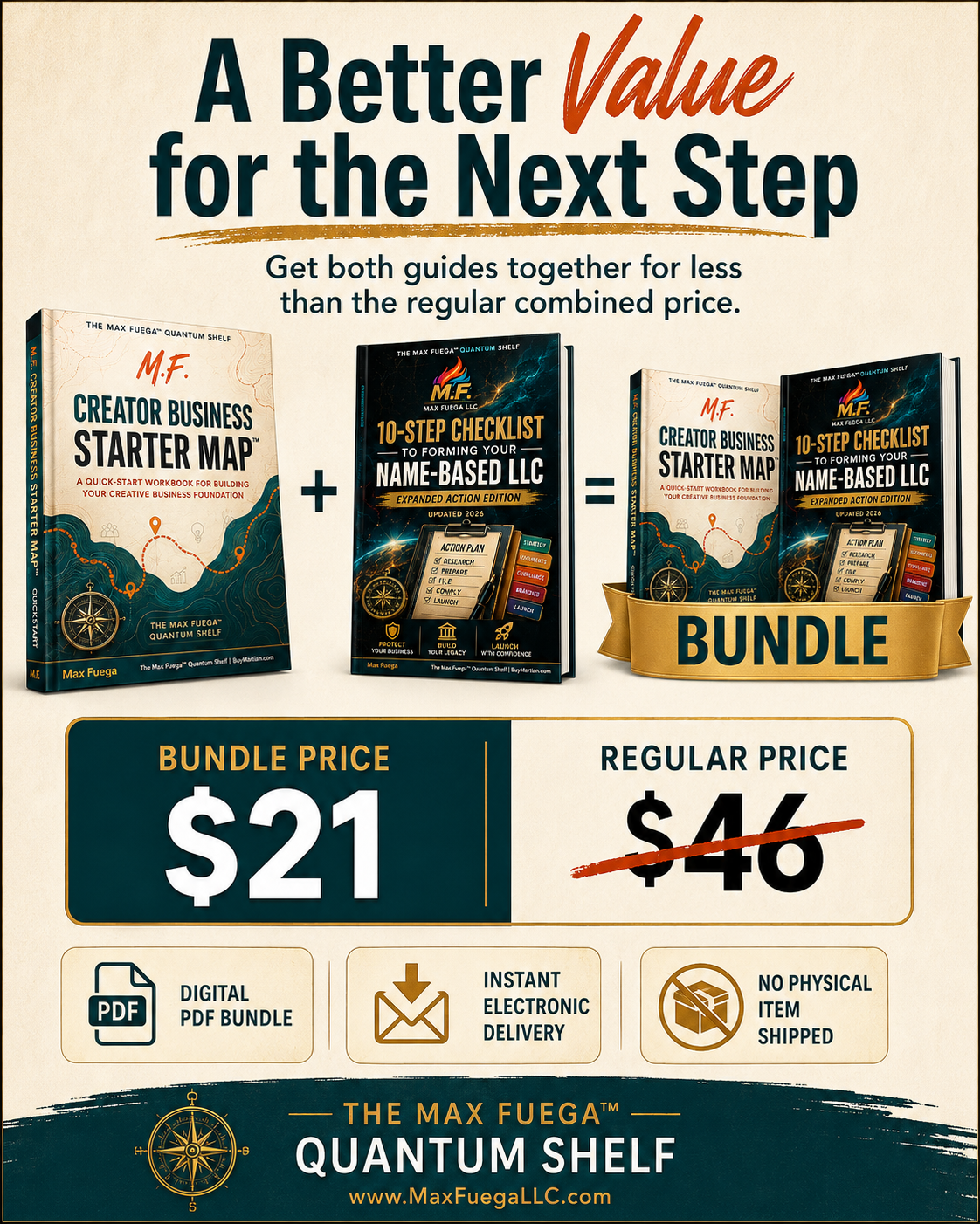 M.F. Creator-to-Business Starter Bundle™ | Creator Business Map + Name-Based LLC Action Guide